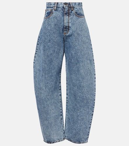 Alaïa High-Rise Barrel Jeans - Alaia - Modalova