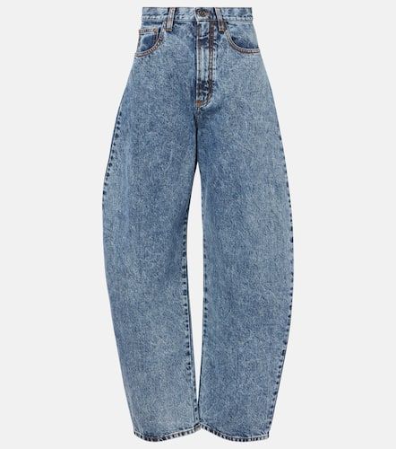 Alaïa Jean barrel à taille haute - Alaia - Modalova