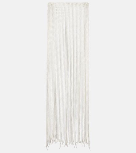 Alaia Beaded fringed scarf - Alaia - Modalova
