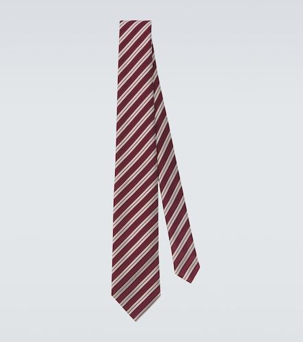 Cravatta in jacquard di seta a righe - Charvet - Modalova