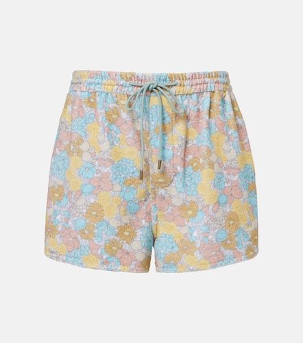 Chloé Shorts de rizo de algodón florales - Chloe - Modalova