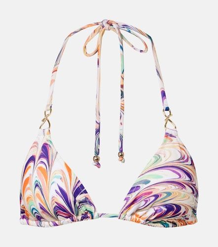 Leoni printed triangle bikini top - Alexandra Miro - Modalova
