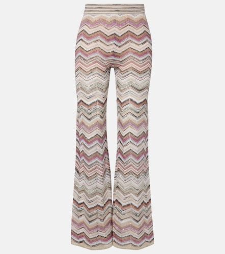 Missoni Zigzag lame wide-leg pants - Missoni - Modalova
