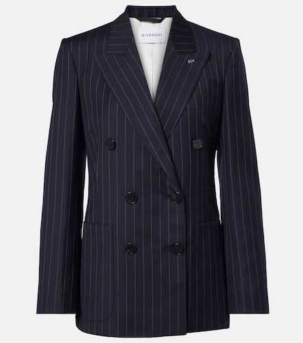Pinstripe double-breasted wool blazer - Givenchy - Modalova