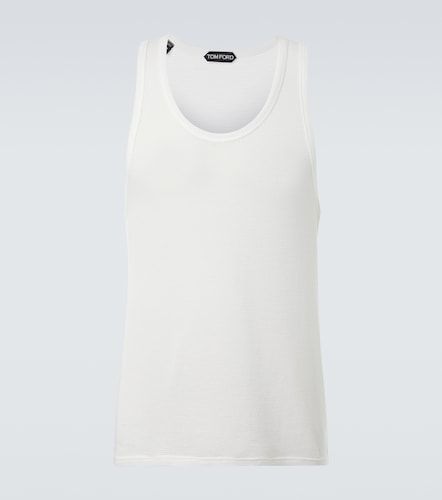 Tank top de algodón semitransparente - Tom Ford - Modalova