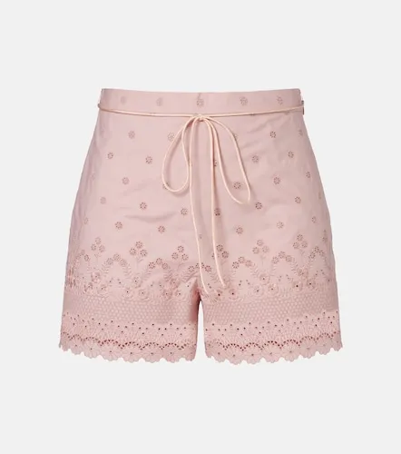 Embroidered cotton shorts - Valentino Garavani - Modalova