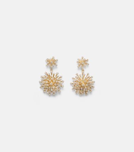 Burst 14kt drop earrings with diamonds - Sydney Evan - Modalova