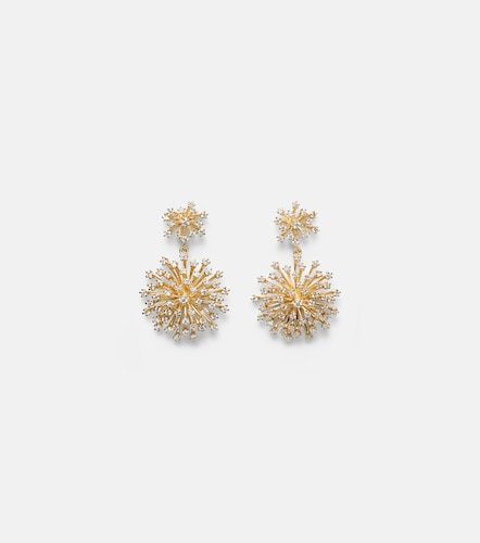 Burst 14kt drop earrings with diamonds - Sydney Evan - Modalova