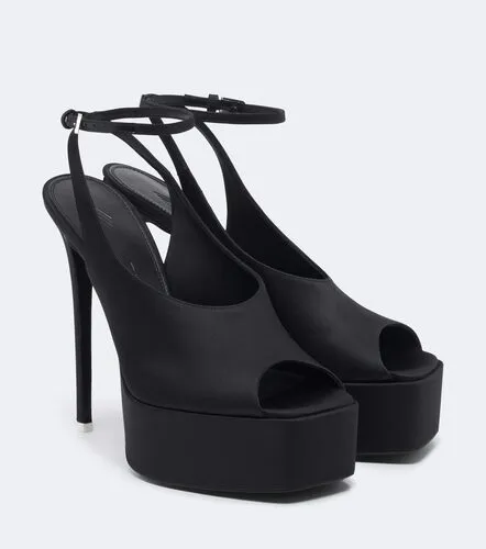 Ornella satin platform sandals - The Attico - Modalova