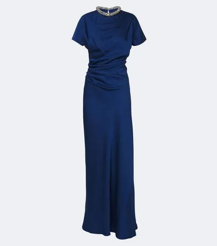 Eliza embellished draped satin gown - Simkhai - Modalova
