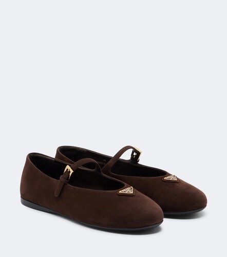 Prada Suede Mary Jane flats - Prada - Modalova