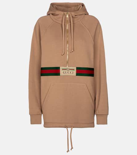 Gucci Logo cotton hoodie - Gucci - Modalova