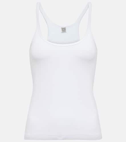 Cotton-blend racerback tank top - Toteme - Modalova