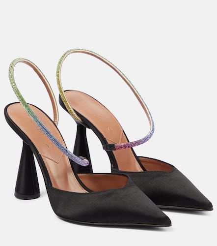 Saturn satin slingback mules - D'Accori - Modalova