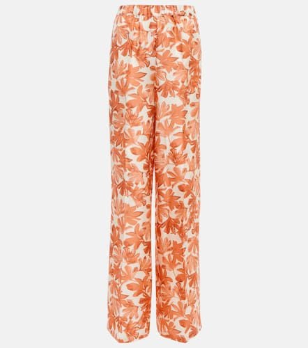 Umile high-rise wide-leg silk pants - Max Mara - Modalova