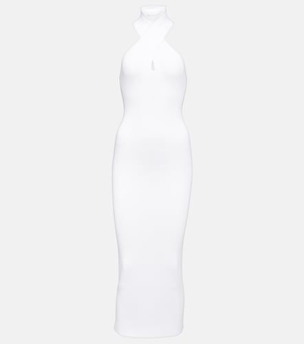 Alaïa Abito midi con scollo all'americana - Alaia - Modalova