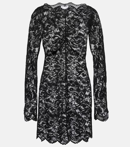 Miniabito in pizzo con scollo bardot - Rabanne - Modalova