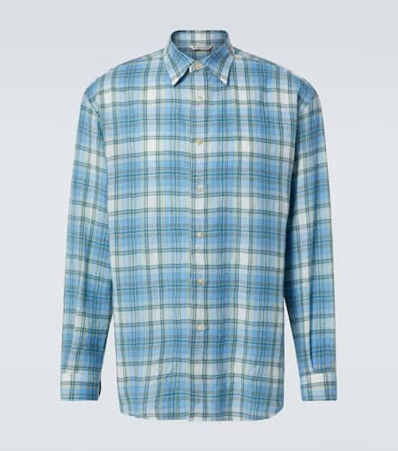 Auralee Airy checked wool shirt - Auralee - Modalova