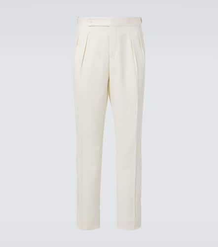 Silk twill tuxedo pants - Brunello Cucinelli - Modalova