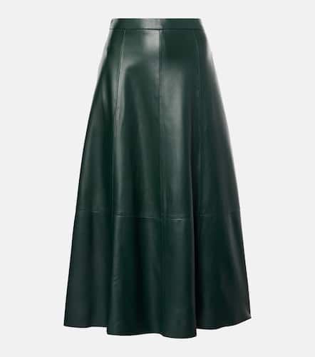 Vince Leather midi skirt - Vince - Modalova