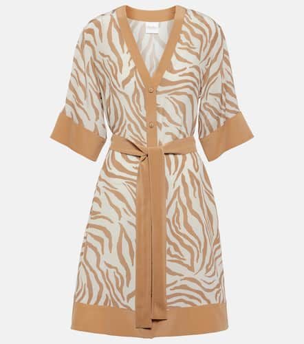 Ostenda zebra-print silk wrap dress - Max Mara - Modalova