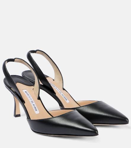 Carolyne 70 leather slingback pumps - Manolo Blahnik - Modalova