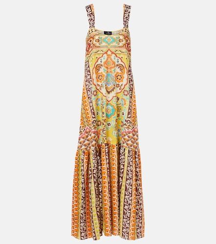 Vestido largo de algodón estampado - Etro - Modalova