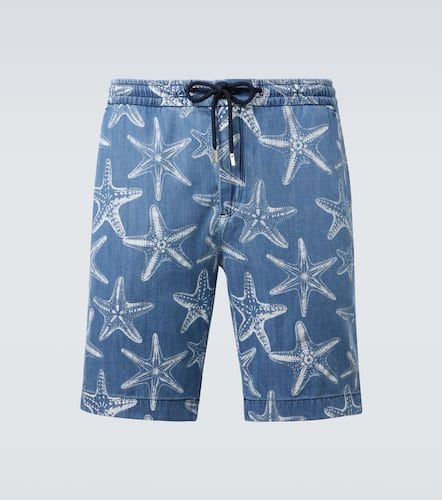 Bedruckte Bermuda-Shorts aus Denim - Vilebrequin - Modalova