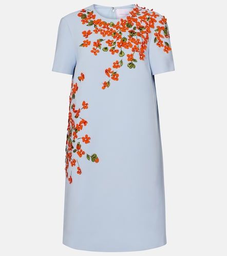 Abito in crêpe con applicazioni - Carolina Herrera - Modalova