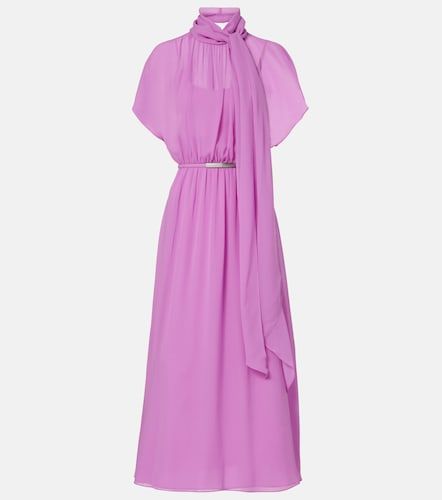 Abito lungo Pineta in georgette di seta - Max Mara - Modalova