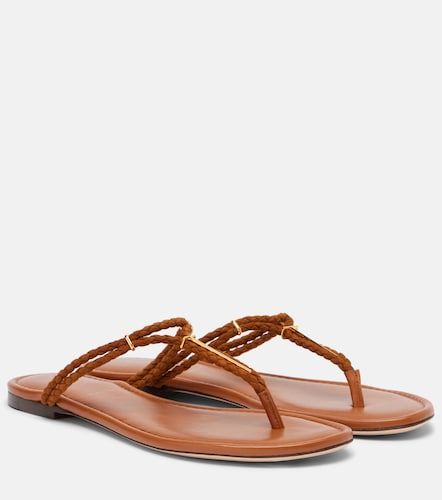 Braided leather thong sandals - Tom Ford - Modalova
