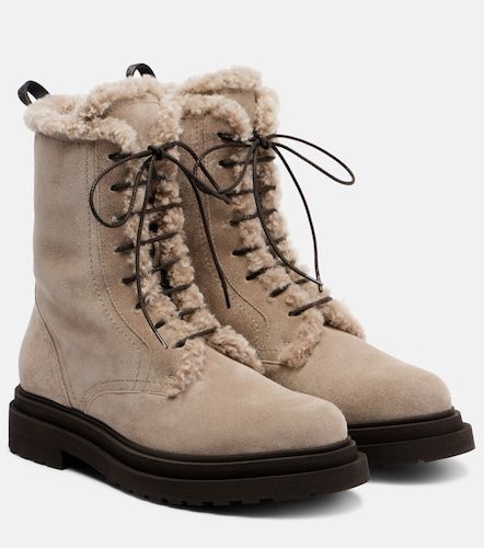 Botas de ante con borrego - Brunello Cucinelli - Modalova