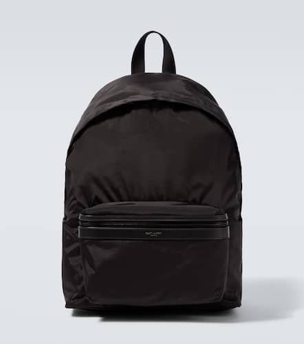 Zaino City in ripstop con pelle - Saint Laurent - Modalova