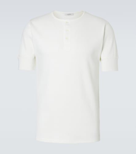 Camicia Henley in jersey di cotone e lino - Lemaire - Modalova