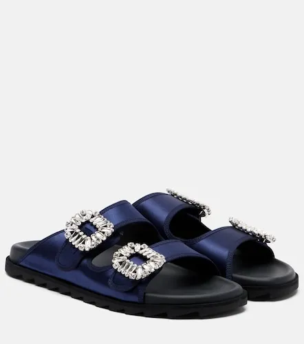 Sandalias Slidy Viv' de satén - Roger Vivier - Modalova