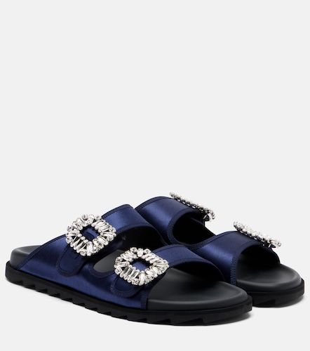 Slidy Viv' satin sandals - Roger Vivier - Modalova