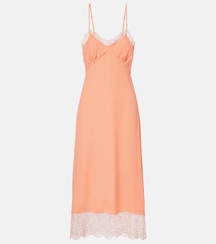 Abito sottoveste in crêpe de chine con pizzo - Simone Rocha - Modalova