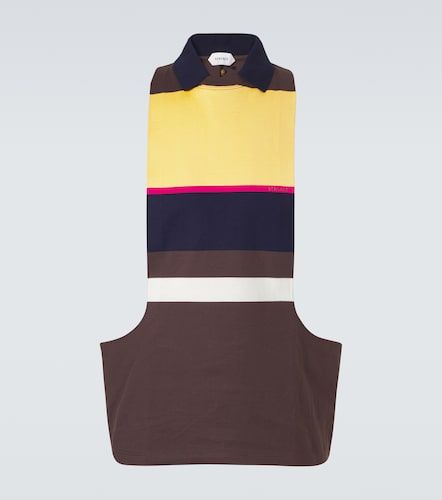 Tank top de algodón a rayas - Versace - Modalova