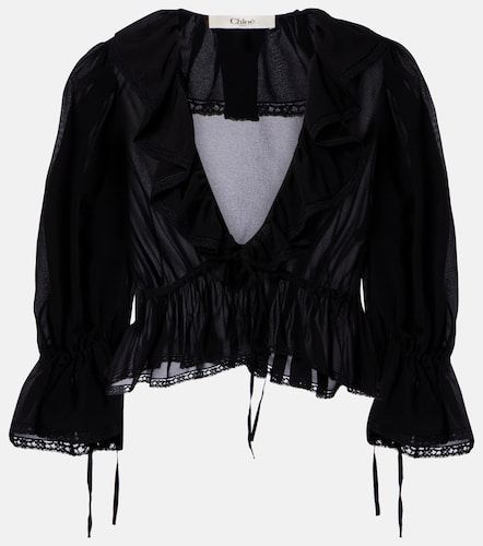 Chloe Ruffled silk blouse - Chloe - Modalova