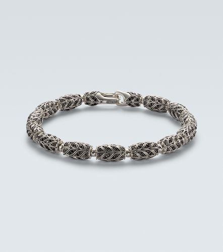 Pulsera Chevron de plata de ley con diamantes - David Yurman - Modalova
