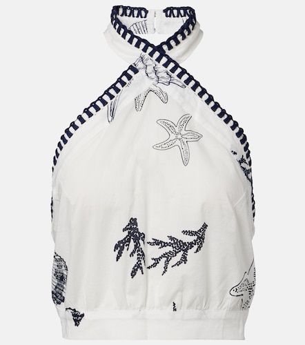 Crop top Suma de algodón estampado - Poupette St Barth - Modalova