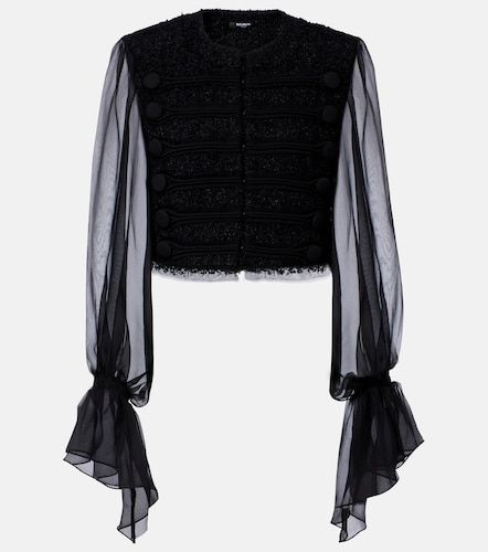 Balmain Silk-trimmed boucle jacket - Balmain - Modalova