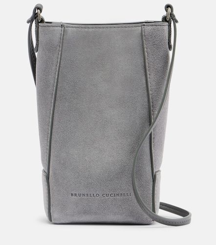 Borsa a spalla Monili in suede - Brunello Cucinelli - Modalova