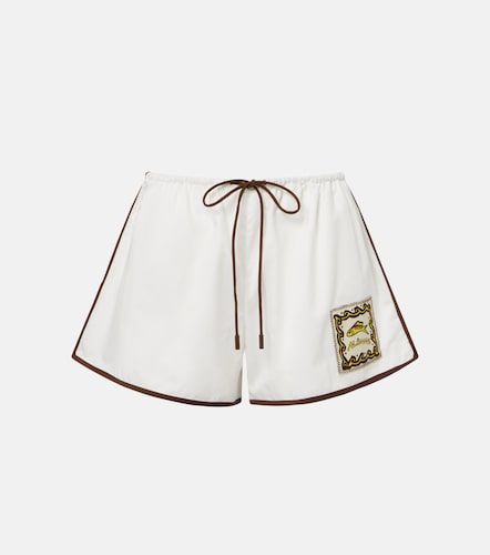 Alémais Shorts Scuba de algodón con parches - Alemais - Modalova