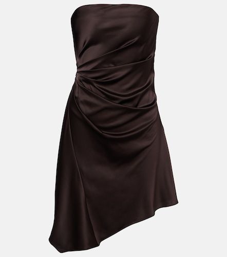 Adriana draped silk-blend minidress - Staud - Modalova