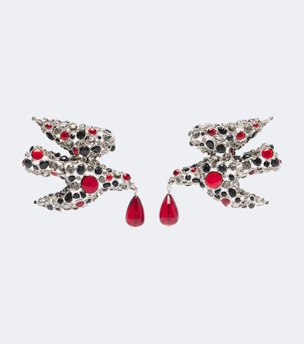 Pendientes de clip Dove adornados - Saint Laurent - Modalova