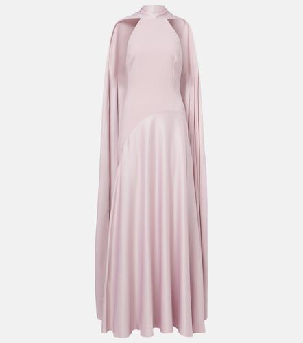Abito lungo Cece in crêpe e satin - Solace London - Modalova