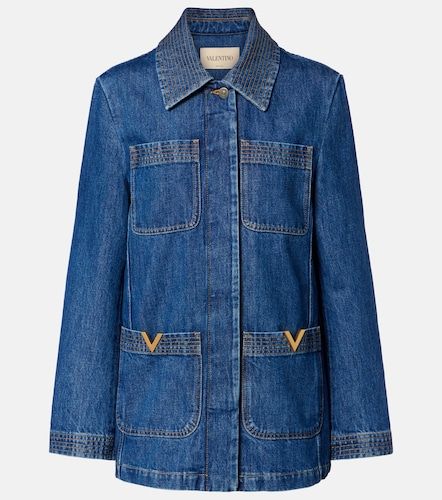 Valentino VGold denim field jacket - Valentino - Modalova