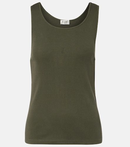 Cassandre cotton jersey tank top - Saint Laurent - Modalova