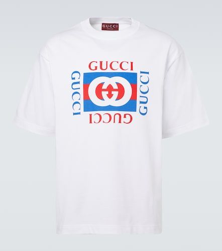 Interlocking G cotton jersey T-shirt - Gucci - Modalova